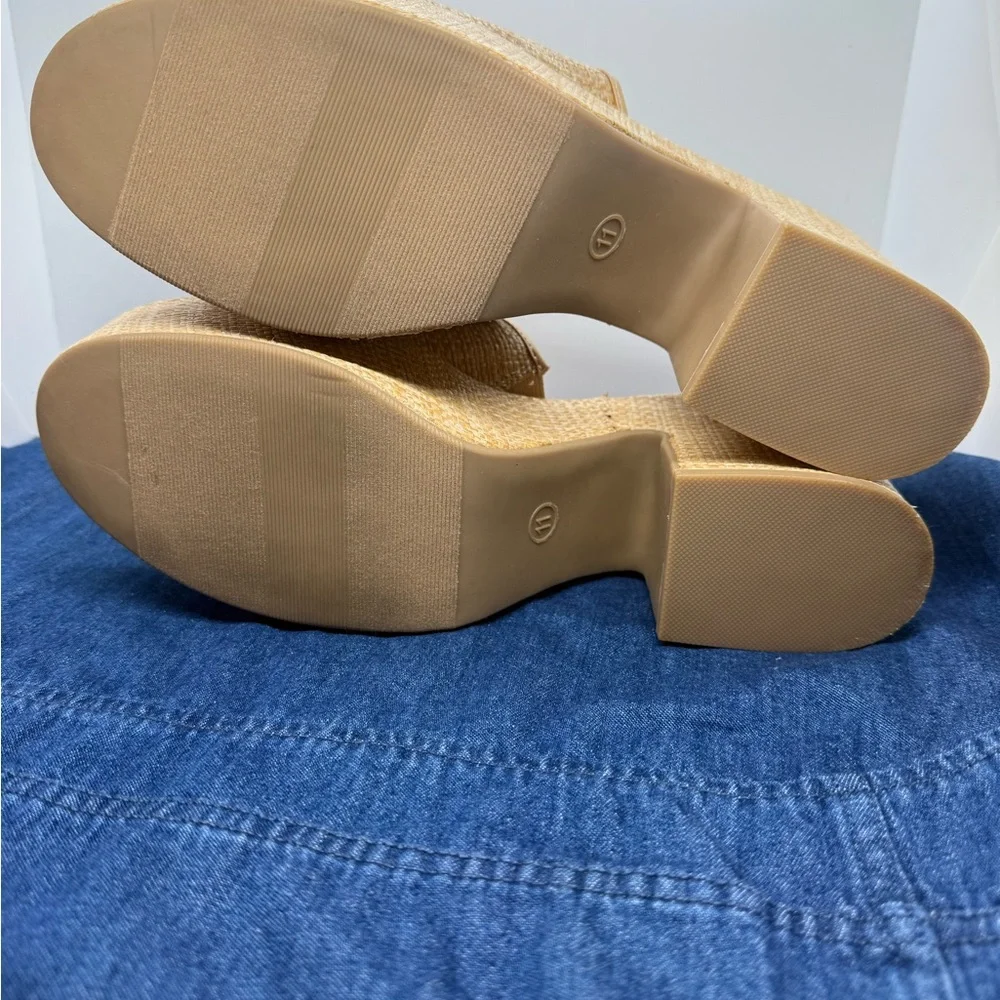 Size 11 Platform Heels Beige Ricky a new day memory foam